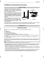 Preview for 5 page of Toshiba CV50* ANALOGUE Series Owner'S Manual