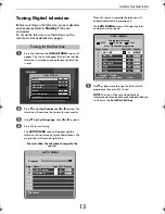 Preview for 13 page of Toshiba CV50* ANALOGUE Series Owner'S Manual