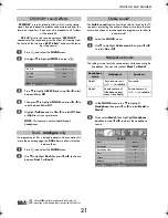 Preview for 21 page of Toshiba CV50* ANALOGUE Series Owner'S Manual