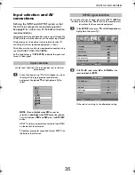 Preview for 35 page of Toshiba CV50* ANALOGUE Series Owner'S Manual