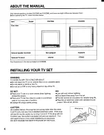 Preview for 4 page of Toshiba CX27D60 Owner'S Manual