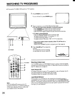 Preview for 24 page of Toshiba CX27D60 Owner'S Manual