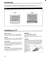 Preview for 4 page of Toshiba CX27E60 Owner'S Manual