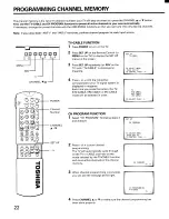 Preview for 22 page of Toshiba CX32D80 Owner'S Manual