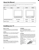 Предварительный просмотр 4 страницы Toshiba CX32E70 Owner'S Manual