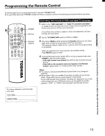 Предварительный просмотр 13 страницы Toshiba CX32E70 Owner'S Manual