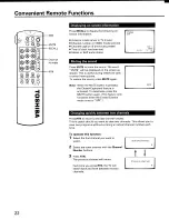 Предварительный просмотр 22 страницы Toshiba CX32E70 Owner'S Manual