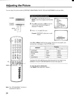 Предварительный просмотр 24 страницы Toshiba CX32E70 Owner'S Manual