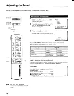 Предварительный просмотр 26 страницы Toshiba CX32E70 Owner'S Manual