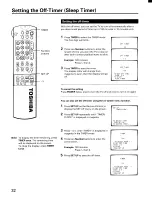 Предварительный просмотр 32 страницы Toshiba CX32E70 Owner'S Manual