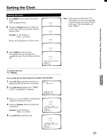 Предварительный просмотр 33 страницы Toshiba CX32E70 Owner'S Manual