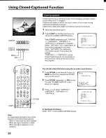 Предварительный просмотр 38 страницы Toshiba CX32E70 Owner'S Manual