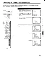 Предварительный просмотр 43 страницы Toshiba CX32E70 Owner'S Manual