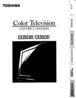 Toshiba CX35C80 Owner'S Manual preview