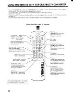 Preview for 14 page of Toshiba CX35D80 Owner'S Manual