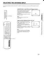 Preview for 21 page of Toshiba CX35D80 Owner'S Manual