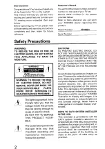 Preview for 2 page of Toshiba CZ19M21 Owner'S Manual