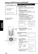 Preview for 16 page of Toshiba CZ19M21 Owner'S Manual