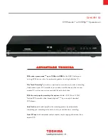 Toshiba D-KR10 Specifications предпросмотр