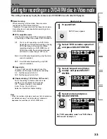 Preview for 33 page of Toshiba D-KR4 Owner'S Manual