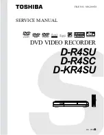 Preview for 1 page of Toshiba D-KR4SU Service Manual