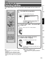 Preview for 71 page of Toshiba D-R1 Owner'S Manual