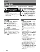 Предварительный просмотр 2 страницы Toshiba D-R160SB Owner'S Manual