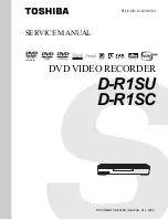 Preview for 1 page of Toshiba D-R1SU Service Manual