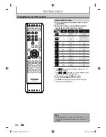 Preview for 70 page of Toshiba D-R410 Owner'S Manual