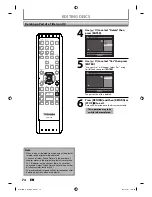 Preview for 74 page of Toshiba D-R410 Owner'S Manual