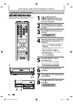 Предварительный просмотр 54 страницы Toshiba D-R560 - DVD Recorder With TV Tuner Owner'S Manual