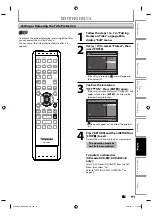 Предварительный просмотр 91 страницы Toshiba D-R560 - DVD Recorder With TV Tuner Owner'S Manual