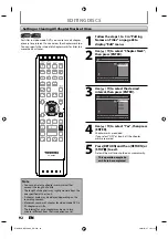 Предварительный просмотр 92 страницы Toshiba D-R560 - DVD Recorder With TV Tuner Owner'S Manual