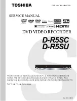 Toshiba D-R5SC Service Manual preview