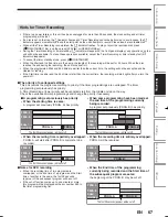 Preview for 67 page of Toshiba D-RW2SC Owner'S Manual