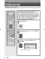 Preview for 74 page of Toshiba D-RW2SC Owner'S Manual