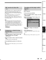 Preview for 87 page of Toshiba D-RW2SC Owner'S Manual