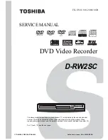 Toshiba D-RW2SC Service Manual preview