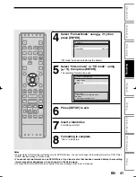 Предварительный просмотр 41 страницы Toshiba D-VR16SB Owner'S Manual