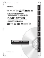 Preview for 1 page of Toshiba D-VR18DTKB Owner'S Manual