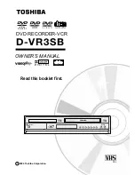Preview for 1 page of Toshiba D-VR3SB Owner'S Manual
