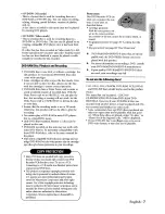 Preview for 7 page of Toshiba D-VR3SU Owner'S Manual