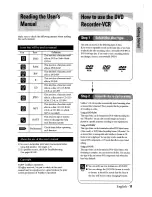 Preview for 11 page of Toshiba D-VR3SU Owner'S Manual