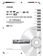 Toshiba D-VR4 Owner'S Manual preview