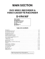 Preview for 3 page of Toshiba D-VR41KF Service Manual