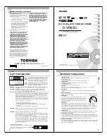 Preview for 2 page of Toshiba D-VR4SC Service Manual