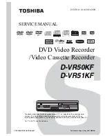 Toshiba D-VR50KF Service Manual предпросмотр