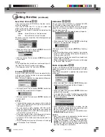 Предварительный просмотр 24 страницы Toshiba D-VR600 - DVDr/ VCR Combo Owner'S Manual