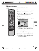 Предварительный просмотр 59 страницы Toshiba D-VR600 - DVDr/ VCR Combo Owner'S Manual