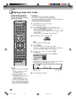 Предварительный просмотр 66 страницы Toshiba D-VR600 - DVDr/ VCR Combo Owner'S Manual